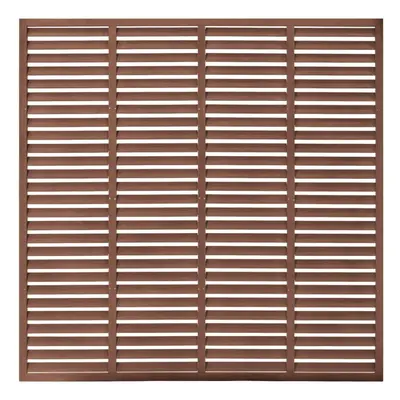 (brown) vidaXL Louver Fence Outdoor Garden Replacement Fence Panel Privacy Barrier WPC