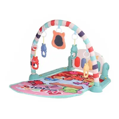 (Green) 76*56*43CM IN Multi-functional Baby Gym with Play Mat Keyboard Soft Light Rattle Toys fo