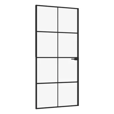 (black, x 201.5 cm/4x2 grids) vidaXL Interior Door Inner Internal Door Panel Tempered Glass and 