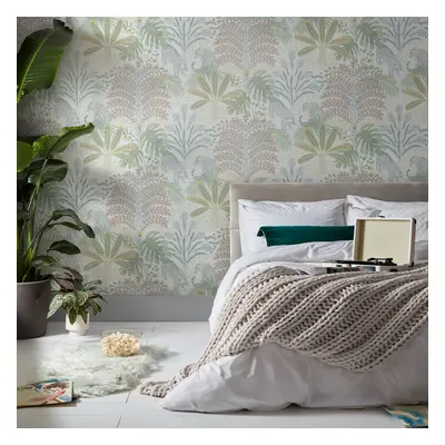 Envy Savannah Pastels Natural Floral Wallpaper