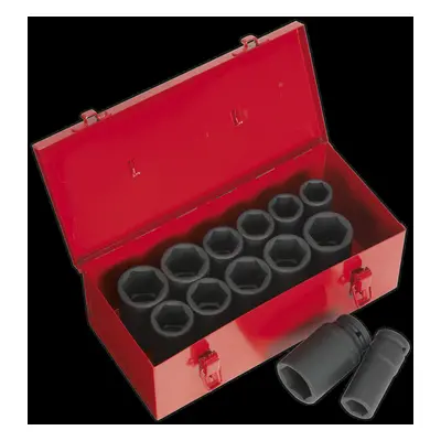 Impact Socket Set 13pc Deep 3/4"Sq Drive Metric/Imperial