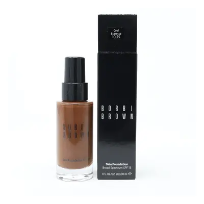 (Cool Expresso 10.25) Bobbi Brown Skin Foundation Spf 1.0oz/30ml New