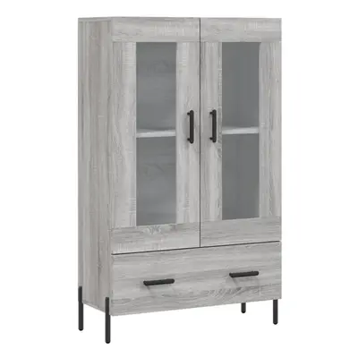 (grey sonoma) vidaXL Highboard Sideboard Storage Cabinet Side Cabinet White Engineered Wood