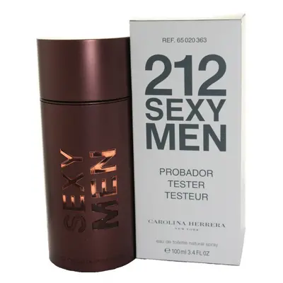 212 SEXY BY CAROLINA HERRERA 3.4/3.3 EDT SPRAY TESTER FOR MEN NEW IN TESTER BOX