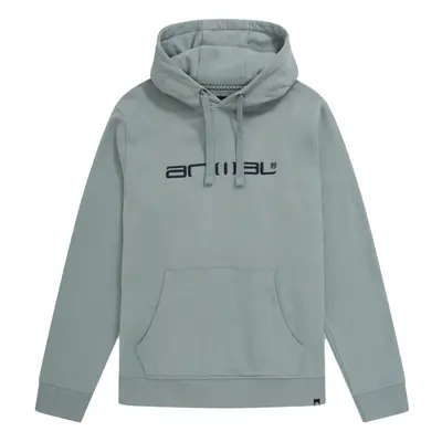 (M, Pale Blue) Animal Mens Driver Logo Organic Hoodie