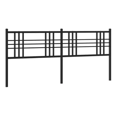 (black, cm) vidaXL Metal Headboard Bedroom Home Bed Header Bed Headboard Black cm