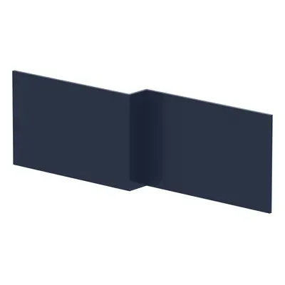 1700mm Edge/Power Shape Square Front Bath Panel - Matt Midnight Blue