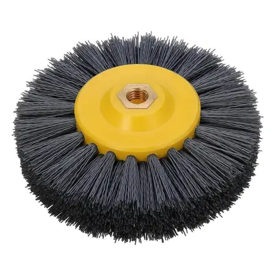 (80#) 150x40mm M14 Wire Drawing Wheel Brush 80/120/180/320 Grit Drum Burnishing Polishing Wheel