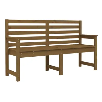 (honey brown pine, 159.5 x x 91.5 cm) vidaXL Garden Bench Outdoor Picnic Bench Camping Wooden Be