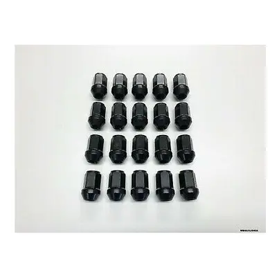 20 x Black Wheel Nut for Jeep Cherokee XJ / Comanche MJ WBHA/XJ/040A