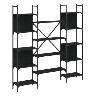 (black, 155.5 x x 166.5 cm) vidaXL Bookshelf Bookcase Storage Cabinet Shelving Unit Rack Enginee