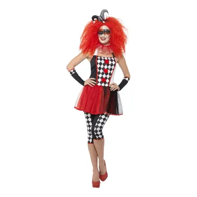 (Small) Twisted Harlequin Jester Costume | Halloween