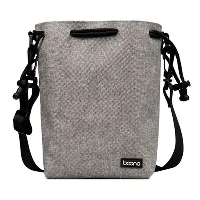 (Grey, L) Waterproof Camera Bag Lens Storage Bags Camera Pouch Case Drawstring Pouch for Nikon f