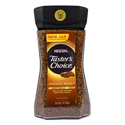 NescafÃ©, Taster's Choice, Instant Coffee, French Roast, oz (198 g)