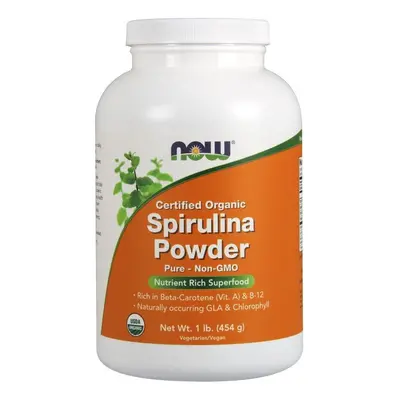 NOW Foods Spirulina Certified Organic, 454g (Powder)