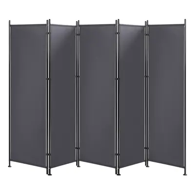 5 Panel Room Divider NARNI Grey