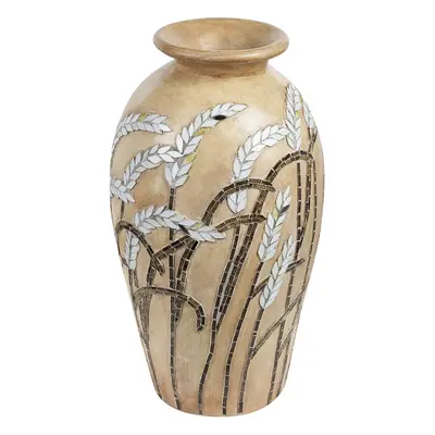 Terracotta Decorative Vase cm Beige SINAMAR