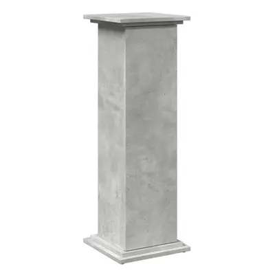 vidaXL Display Stand with Storage Plant Stand Concrete Grey Engineered Wood