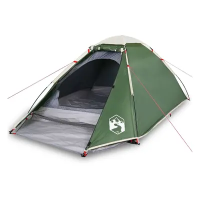 vidaXL Camping Tent Dome 4-Person Lightweight Tent Dome Tent Green Waterproof