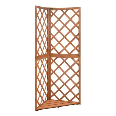 vidaXL Solid Fir Wood Corner Trellis 50x50x145 cm Wooden Garden Patio Trellis