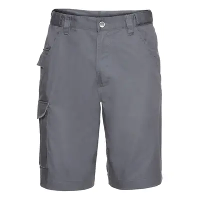 (34W, Convoy Grey) Russell Workwear Twill Shorts