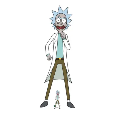 Rick Sanchez From Rick And Morty Official Cardboard Cutout / Standee