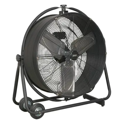 24" Industrial High Velocity Orbital Drum Fan - Speed - Degree Tilt