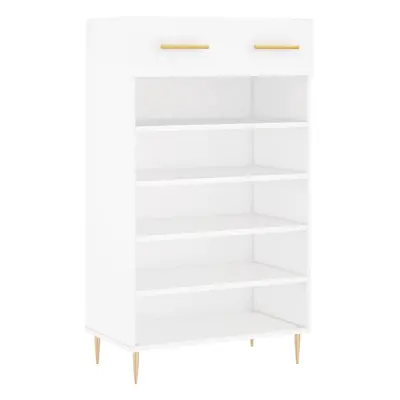 (white) vidaXL Shoe Cabinet Shoe Cupboard Shoe Rack Shoe Shelf White Engineered Wood