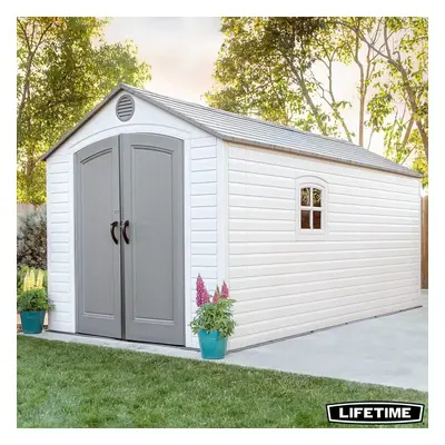 Lifetime HDPE Storage Shed 8ft x 15ft (2.4 x 4.5m) - Model