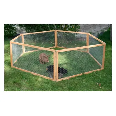 Kerbl Outdoor Pet Dog Pen Puppy Rabbit Enclosure Playpen Vario Wood Brown