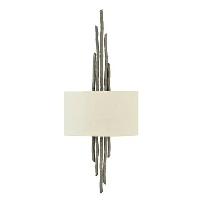 Twin Wall Light Sconce Metallic Matte Bronze LED E14 60W Bulb