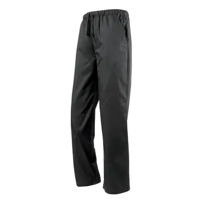 (M, Black) Premier Essential Unisex Chefs Trouser / Catering Workwear (Pack of 2)