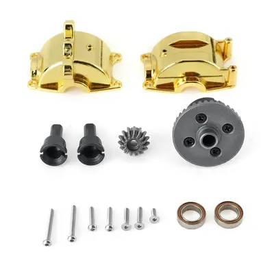 (Gold) Metal Differential Housing Gear Case Shell RC Car Parts 1/18 For Wltoys A949 A959 A969 A9