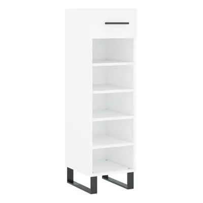 (white) vidaXL Shoe Cabinet Shoe Storage Shelf Shoe Rack Grey Sonoma Engineered Wood