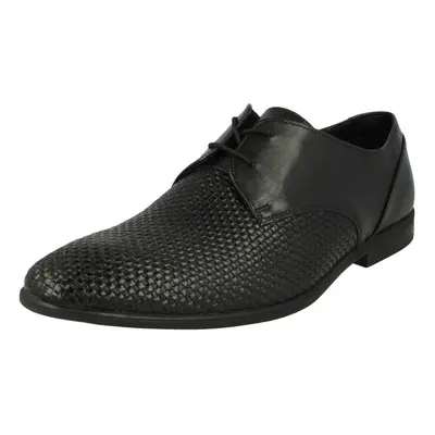 (UK 8.5, Black) Mens Clarks Stylish Lace Up Shoes Bampton Weave - G Fit