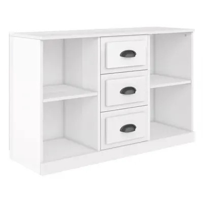 (high gloss white) vidaXL Sideboard Storage Cabinet Side Cabinet Home Cupboard Engineered Wood