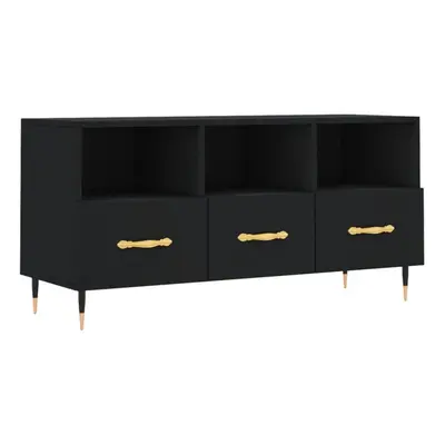 vidaXL TV Cabinet TV Unit Sideboard Media Unit TV Stand Black Engineered Wood