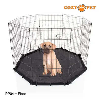 Playpen 100cm with Floor Cozy Pet Dog Rabbit Puppy Play Pen Cage Run crate PP04