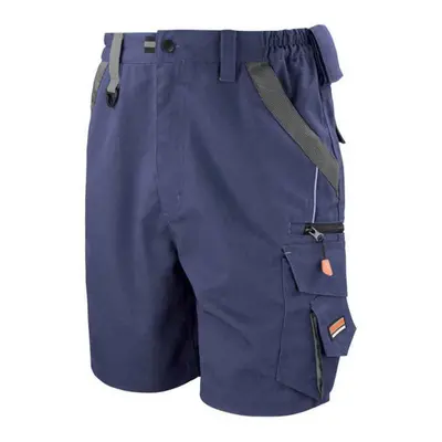 (L, Navy/Black) WORK-GUARD By Result Mens Technical Cargo Shorts