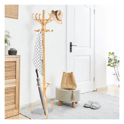 Floor Standing Hat Coat Scarf Stand Hanger Hall Tree Rack Hook