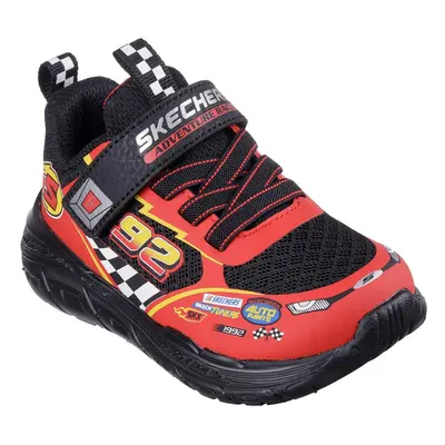 (6 UK Child, Black/Red) Skechers Boys Skech Tracks Trainers