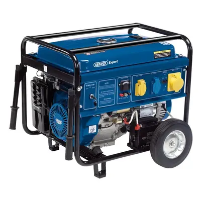 Draper Expert Petrol Generator with Wheels, 5000W