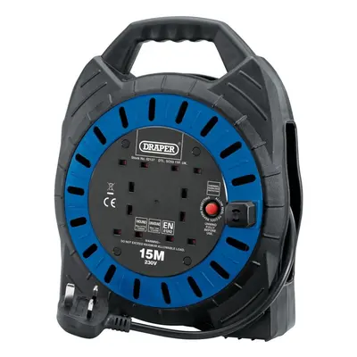 230V Four Socket Cable Reel, 15m