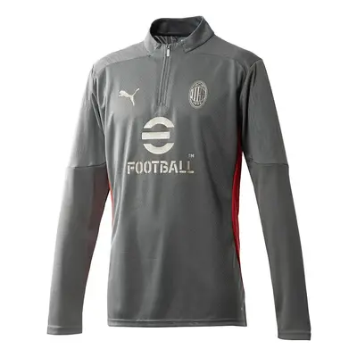 (XL) AC Milan Â¼ Zip Grey Training Top 2024/25