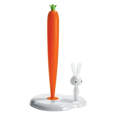 A di Alessi Bunny and Carrot Kitchen Roll Holder, Tall, White