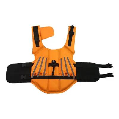 (Orange, 2XL) Pet Dog Life Jacket Swimsuit Safety Clothes Life Jacket Dogs Swimwear Dog Swimming