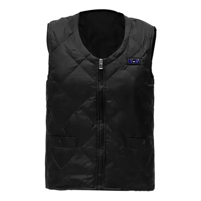 (S) Dual ButtonElectric USB Down Vest Jacket Heated Jacket Adjust heating Pads Hotplates Washabl