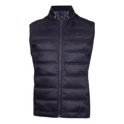 (S, Evening Blue) Calvin Klein Mens Rangewood Full Zip Stretch Insulated Hybrid Golf Gilet