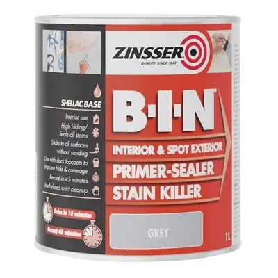 B.I.N Pime, Seale & Stain Kille Paint Gey lite ZINBING1L