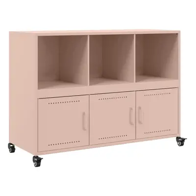 (pink) vidaXL Sideboard Storage Cupboard Side Cabinet Highboard Olive Green Steel